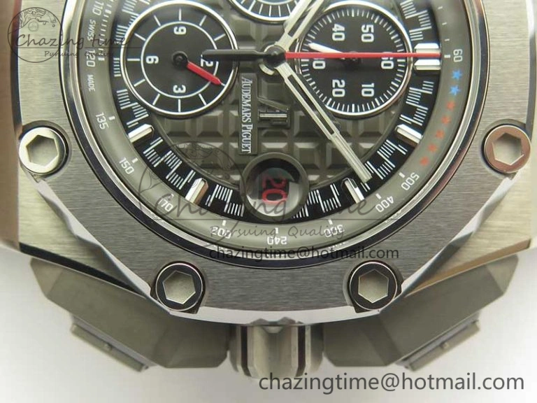 Royal Oak Offshore 44mm Titanium Michael Schumacher 1:1 JF Best Edition A3126 (Free XS Strap) V2 w  Cyclops