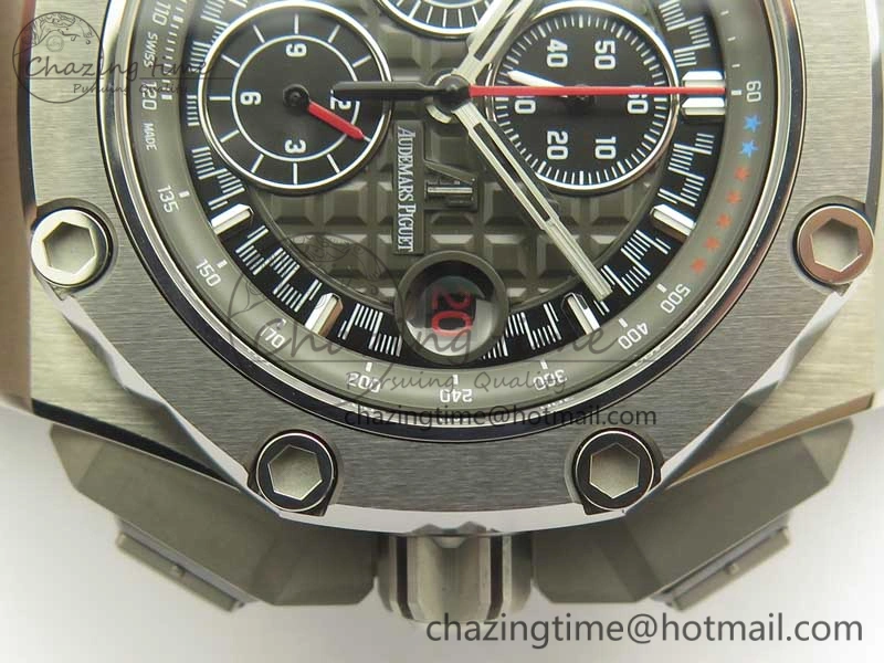 Royal Oak Offshore 44mm Titanium Michael Schumacher 1:1 JF Best Edition A3126 (Free XS Strap) V2 w  Cyclops