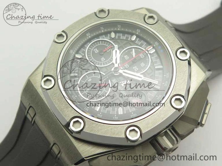 Royal Oak Offshore 44mm Titanium Michael Schumacher 1:1 JF Best Edition A3126 (Free XS Strap) V2 w  Cyclops