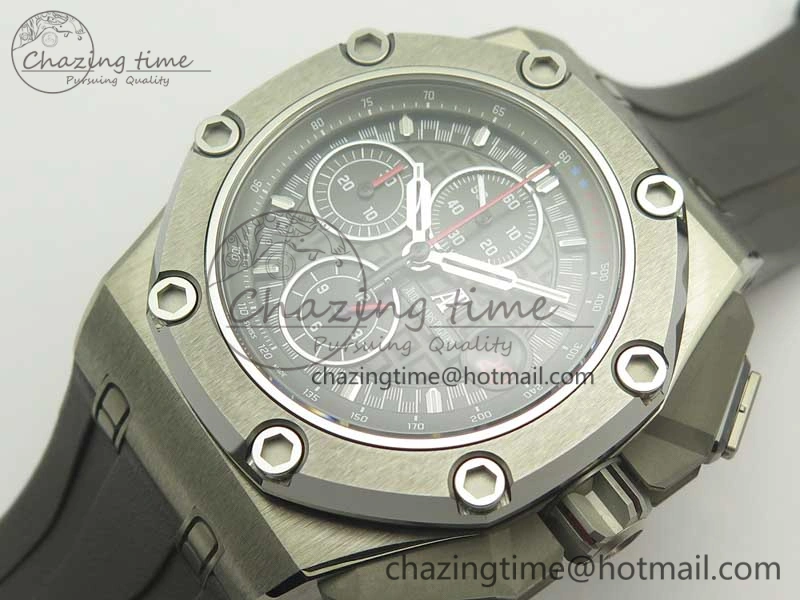 Royal Oak Offshore 44mm Titanium Michael Schumacher 1:1 JF Best Edition A3126 (Free XS Strap) V2 w  Cyclops