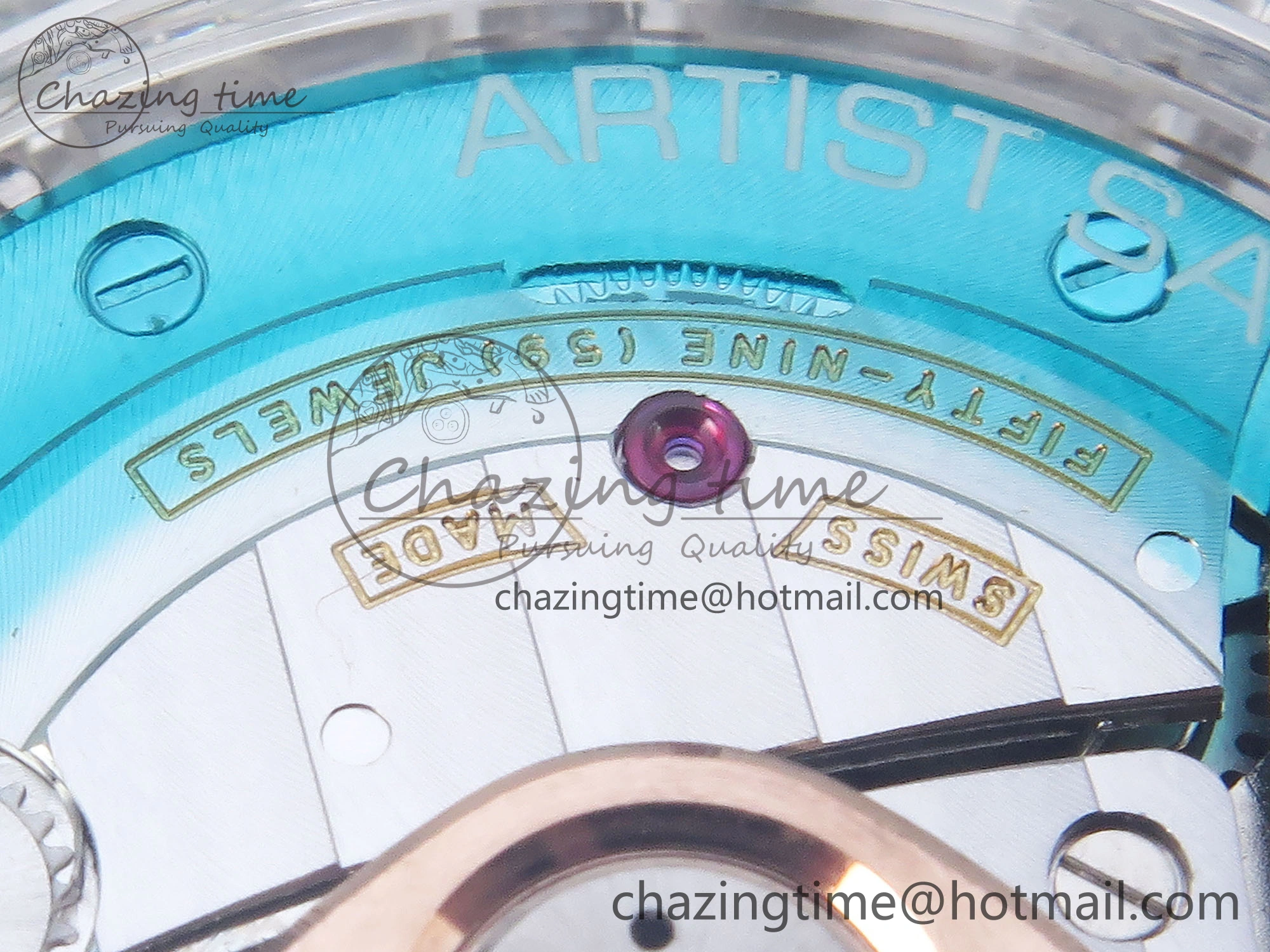 Royal Oak Offshore 44mm Transparent APF Best Edition Colorful Dial on Green Rubber Strap A3126