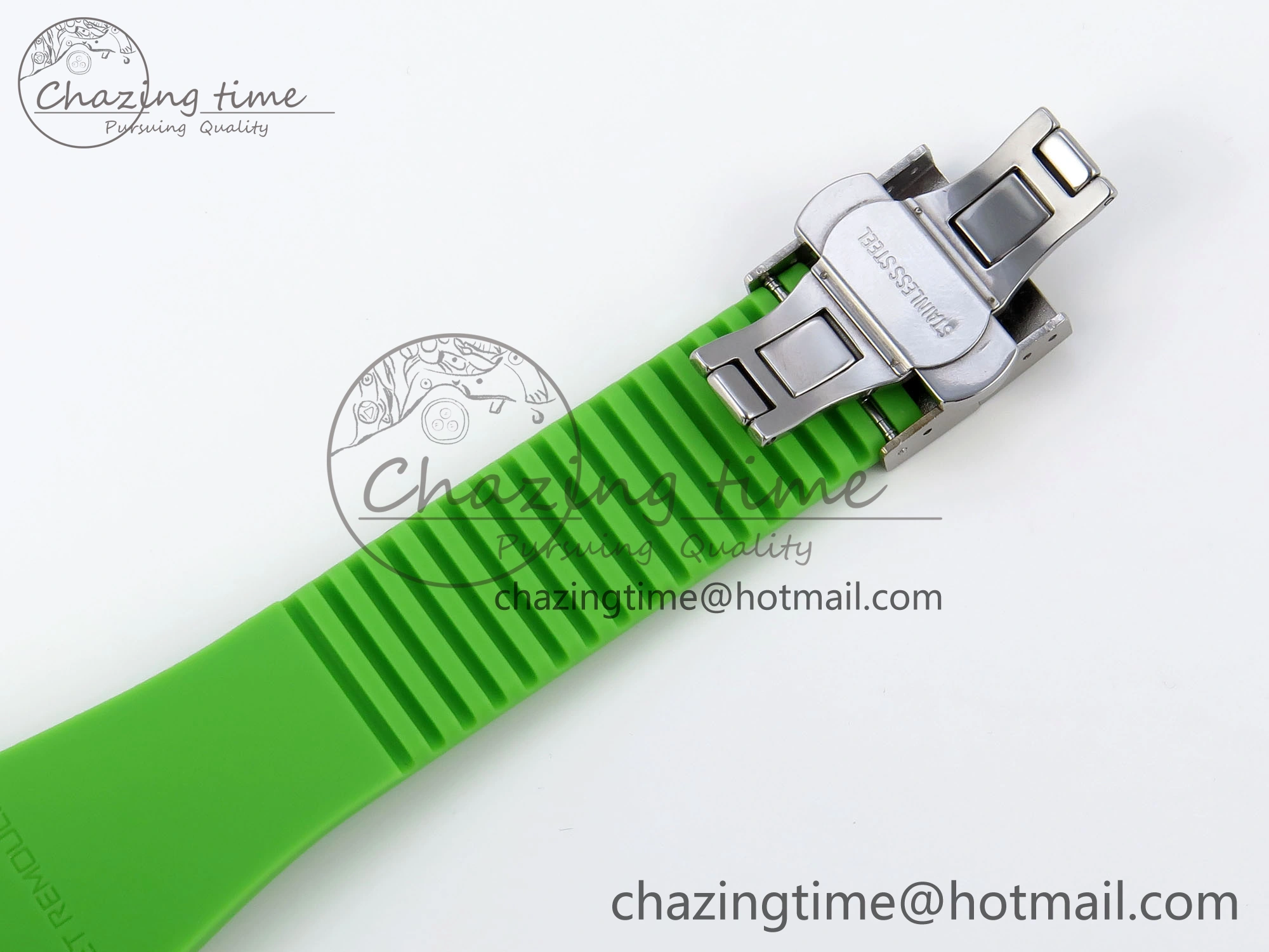 Royal Oak Offshore 44mm Transparent APF Best Edition Colorful Dial on Green Rubber Strap A3126