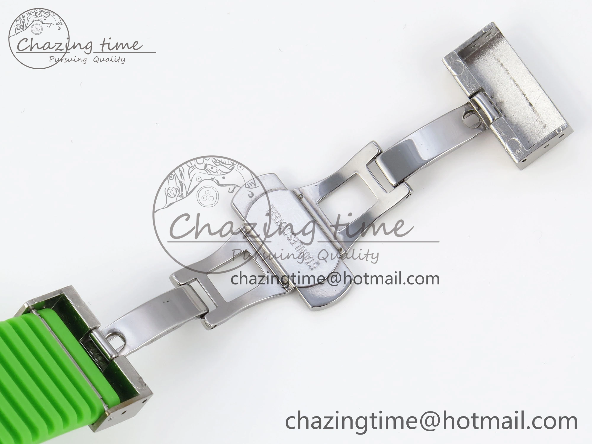 Royal Oak Offshore 44mm Transparent APF Best Edition Colorful Dial on Green Rubber Strap A3126