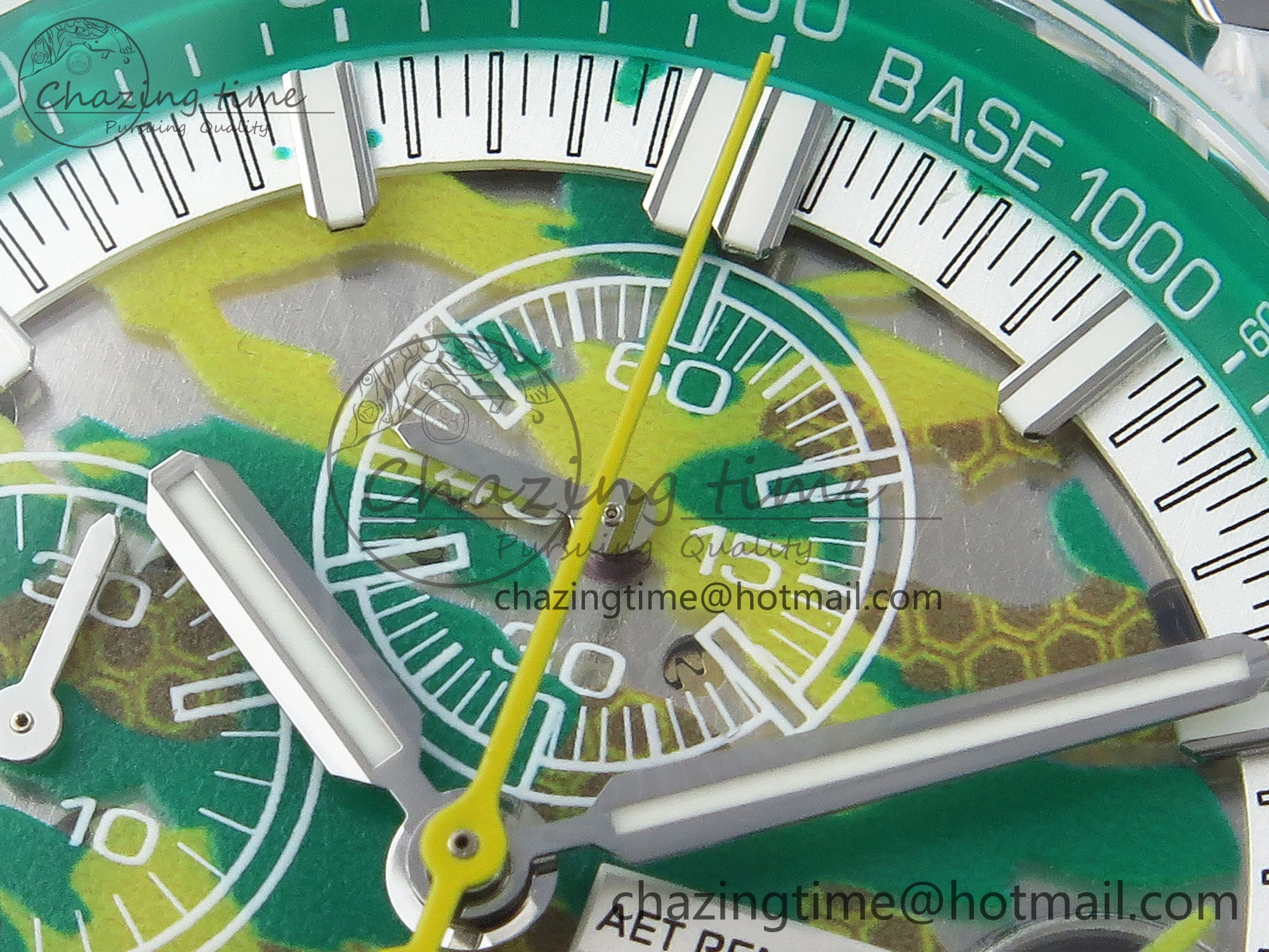 Royal Oak Offshore 44mm Transparent APF Best Edition Green Dial on Green Rubber Strap A3126