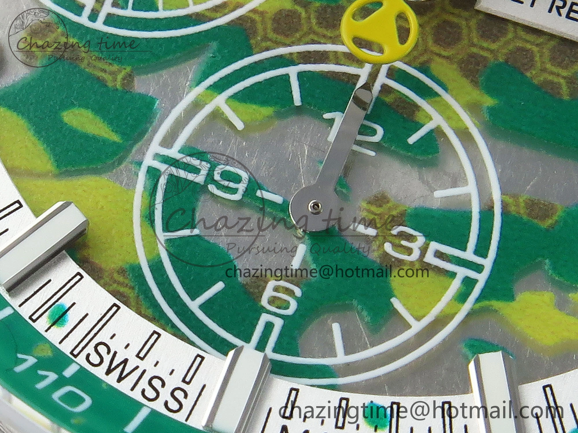 Royal Oak Offshore 44mm Transparent APF Best Edition Green Dial on Green Rubber Strap A3126