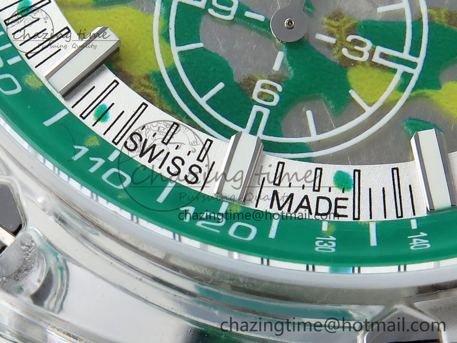 Royal Oak Offshore 44mm Transparent APF Best Edition Green Dial on Green Rubber Strap A3126