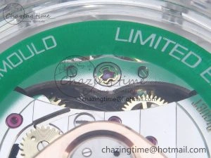 Royal Oak Offshore 44mm Transparent APF Best Edition Green Dial on Green Rubber Strap A3126