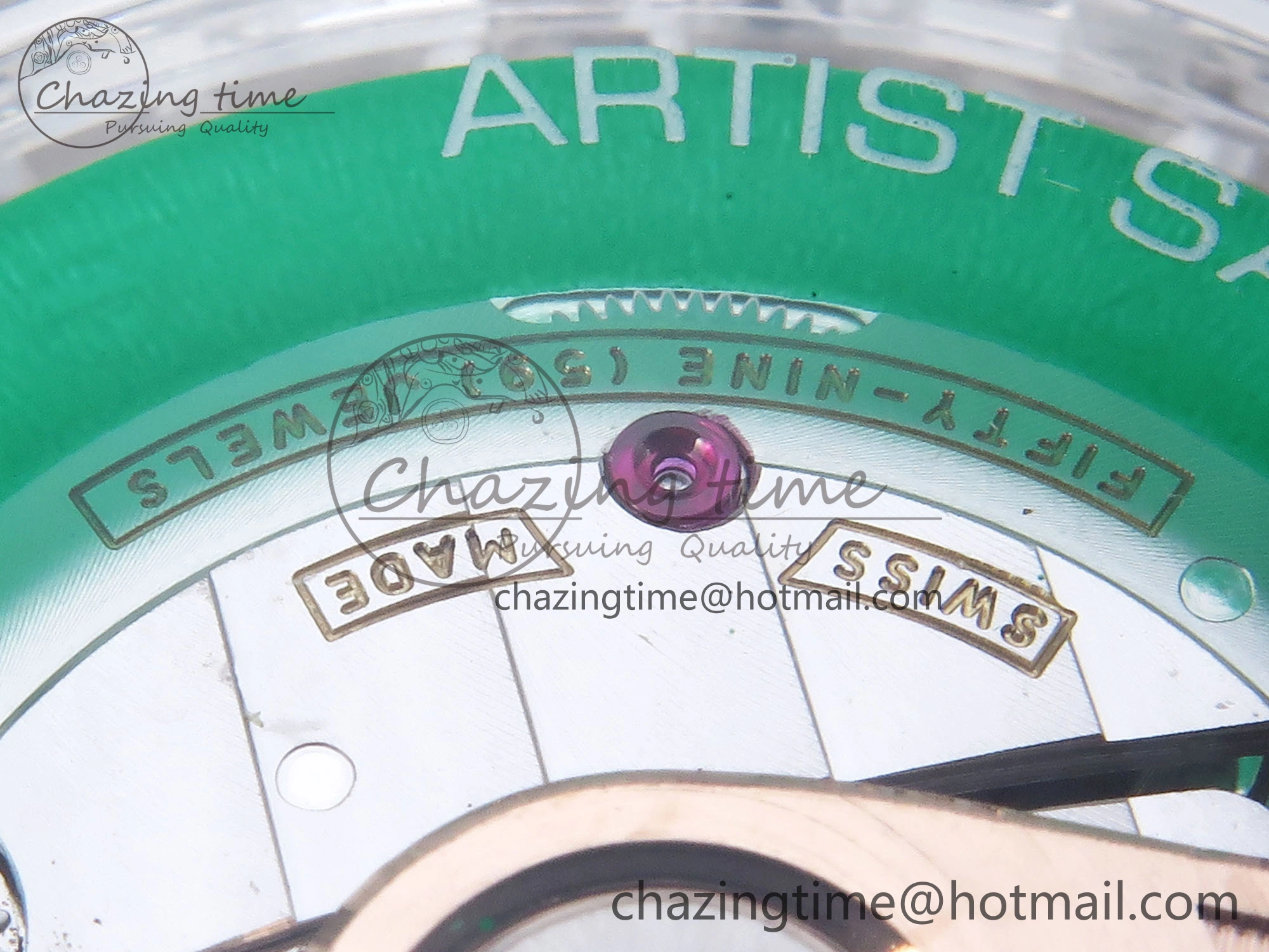 Royal Oak Offshore 44mm Transparent APF Best Edition Green Dial on Green Rubber Strap A3126