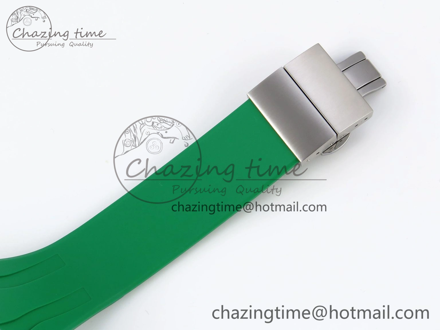 Royal Oak Offshore 44mm Transparent APF Best Edition Green Dial on Green Rubber Strap A3126