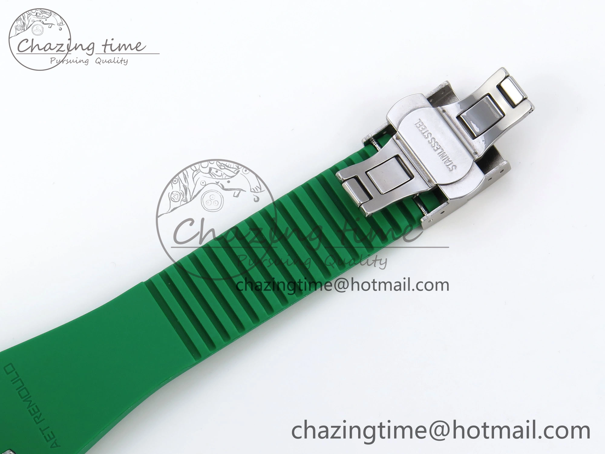 Royal Oak Offshore 44mm Transparent APF Best Edition Green Dial on Green Rubber Strap A3126