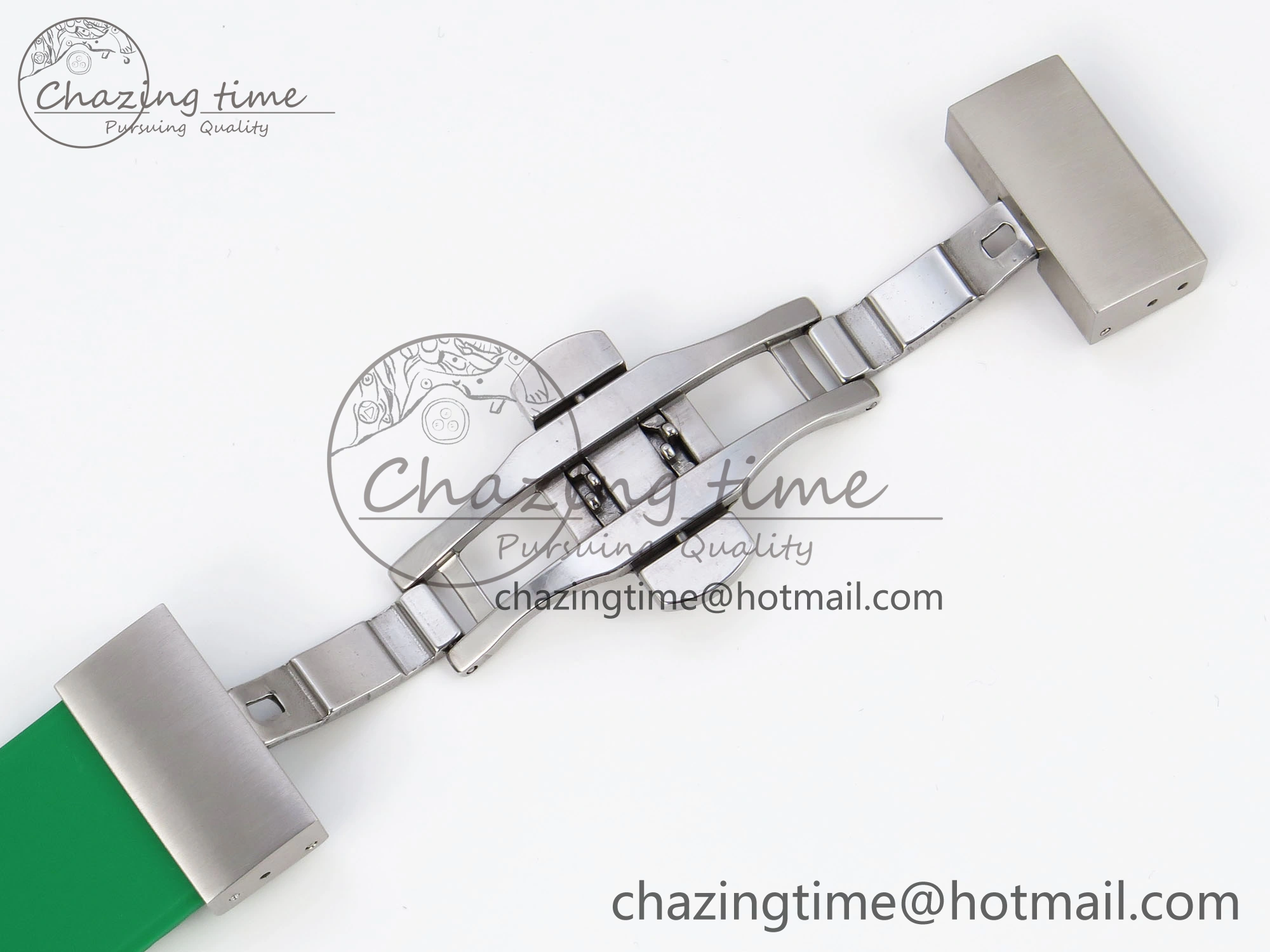 Royal Oak Offshore 44mm Transparent APF Best Edition Green Dial on Green Rubber Strap A3126