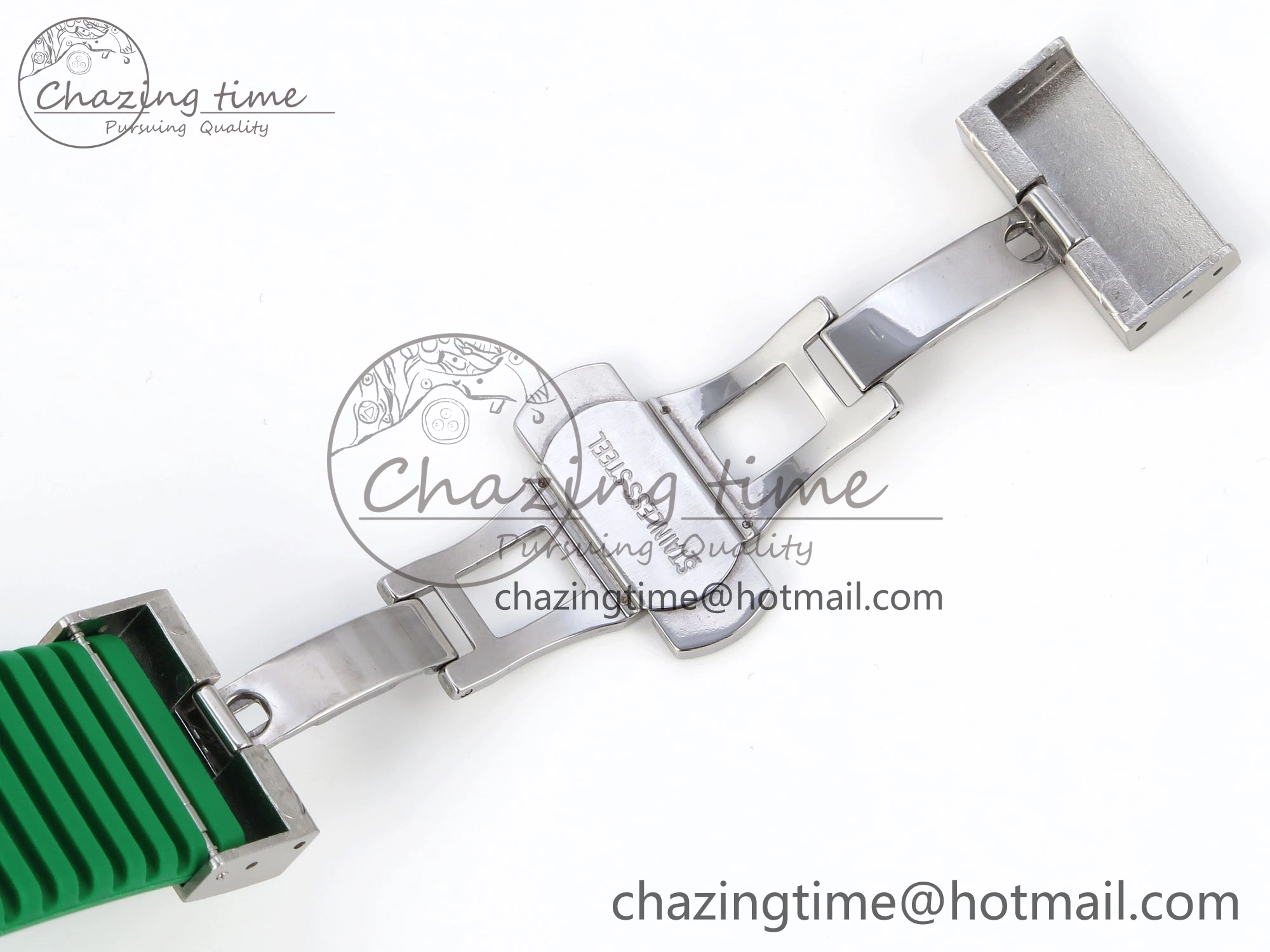 Royal Oak Offshore 44mm Transparent APF Best Edition Green Dial on Green Rubber Strap A3126