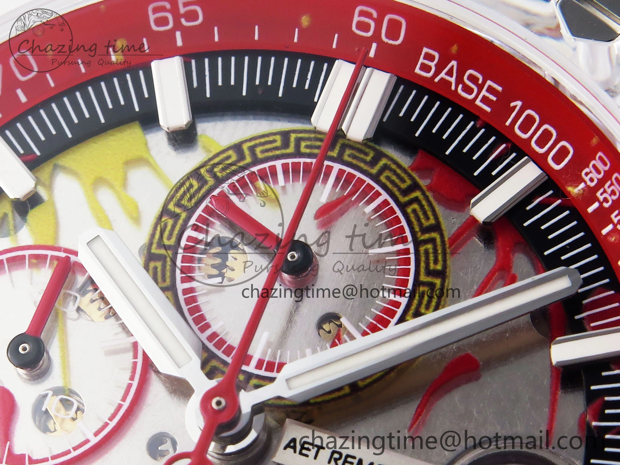 Royal Oak Offshore 44mm Transparent APF Best Edition Red Dial on White Rubber Strap A3126