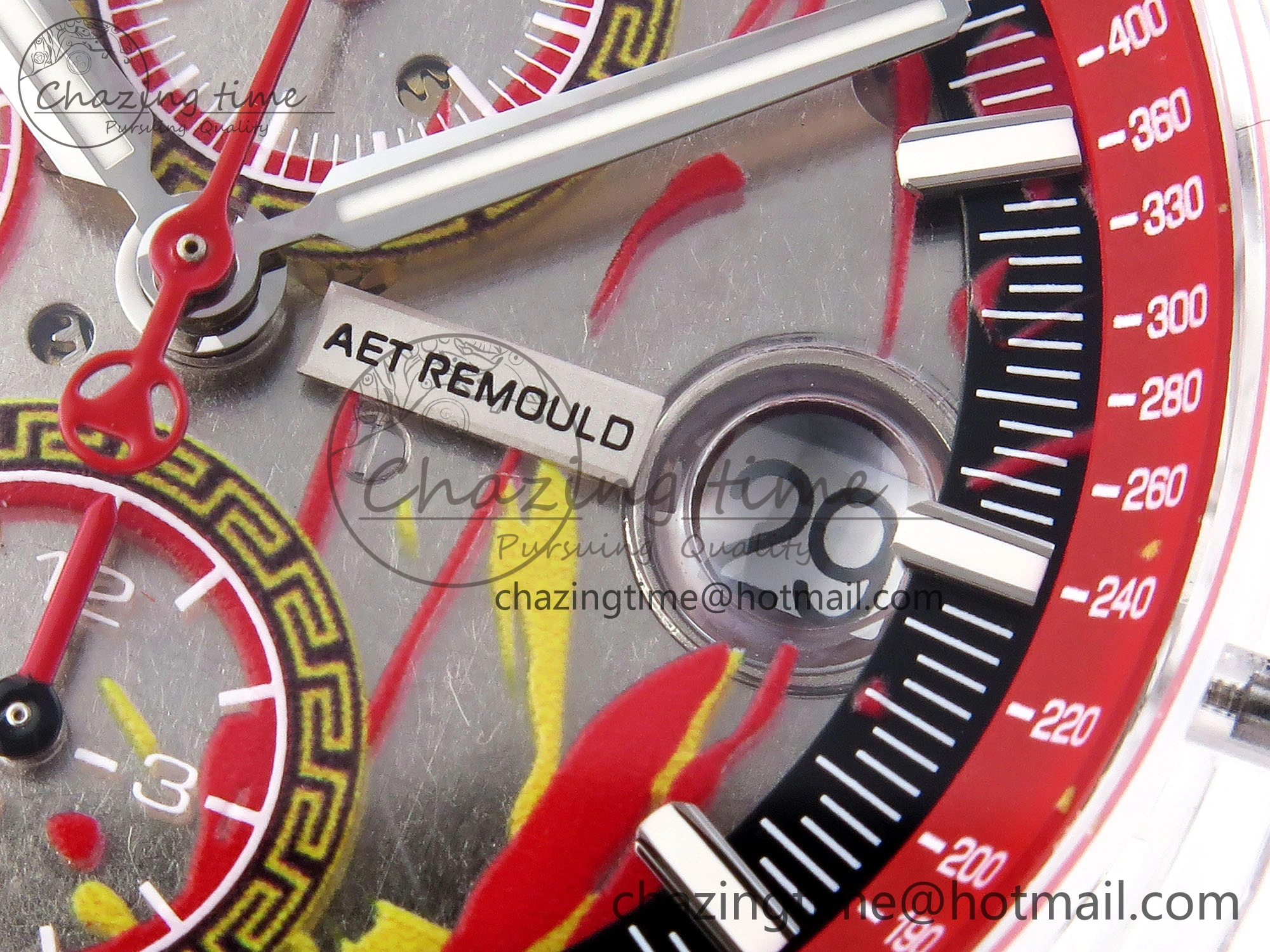 Royal Oak Offshore 44mm Transparent APF Best Edition Red Dial on White Rubber Strap A3126