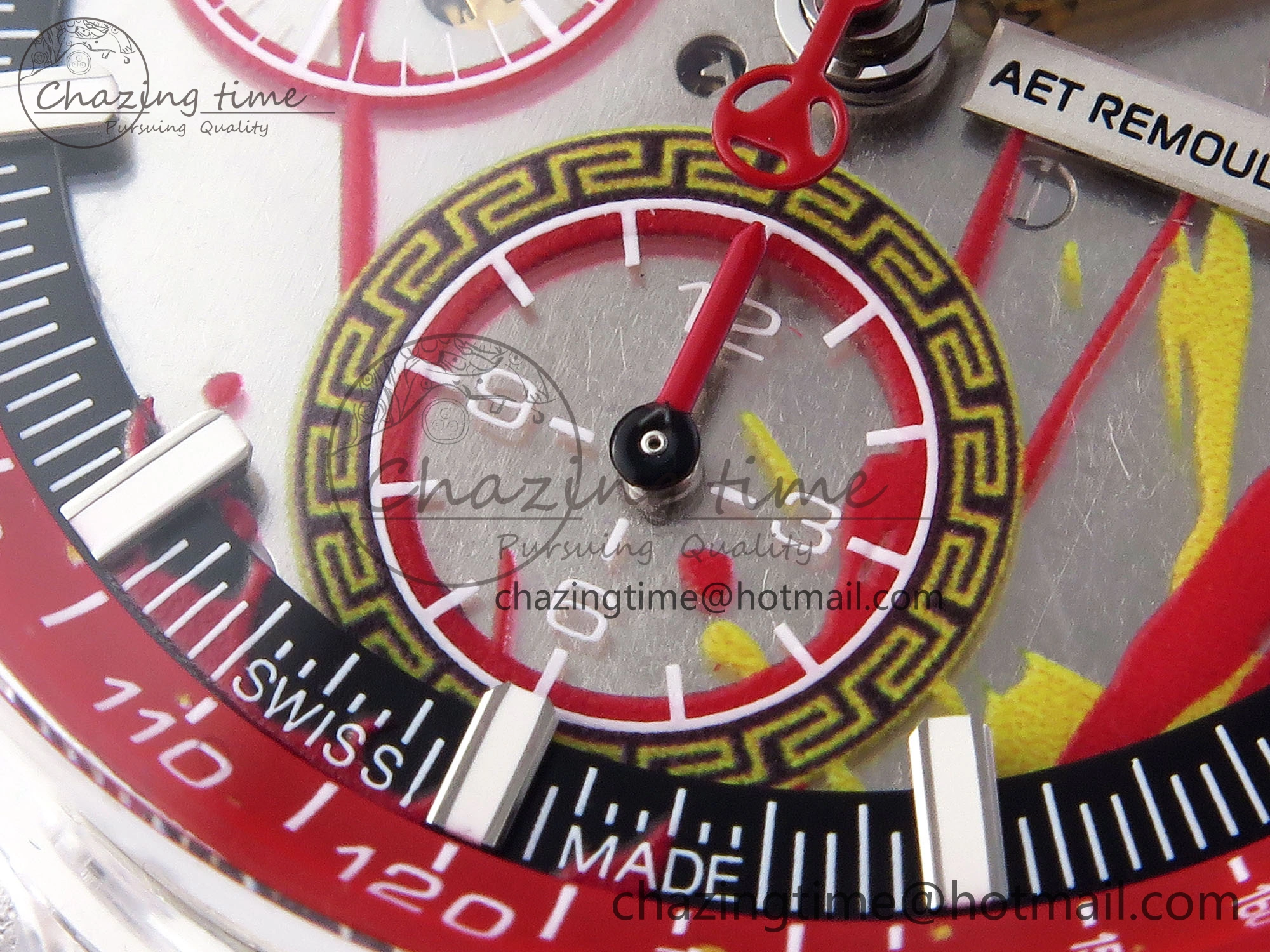 Royal Oak Offshore 44mm Transparent APF Best Edition Red Dial on White Rubber Strap A3126