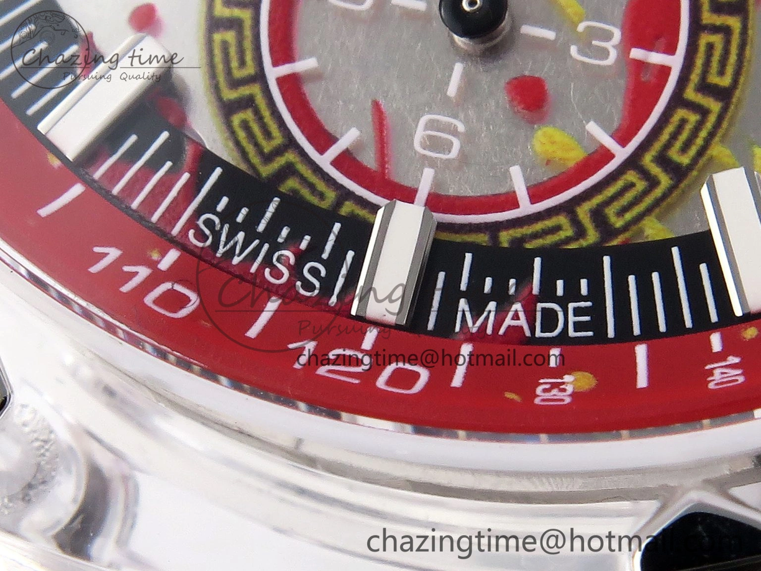 Royal Oak Offshore 44mm Transparent APF Best Edition Red Dial on White Rubber Strap A3126