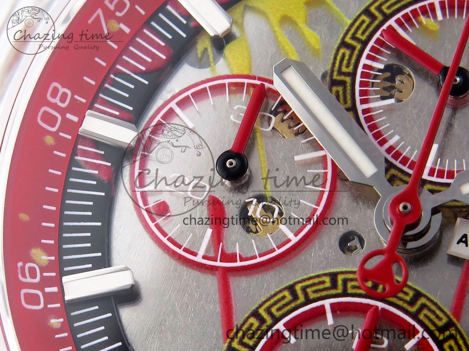 Royal Oak Offshore 44mm Transparent APF Best Edition Red Dial on White Rubber Strap A3126