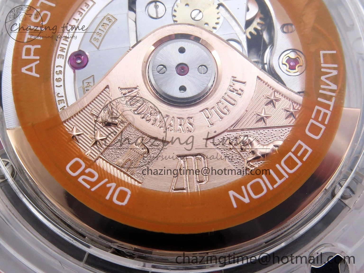 Royal Oak Offshore 44mm Transparent APF Best Edition Red Dial on White Rubber Strap A3126