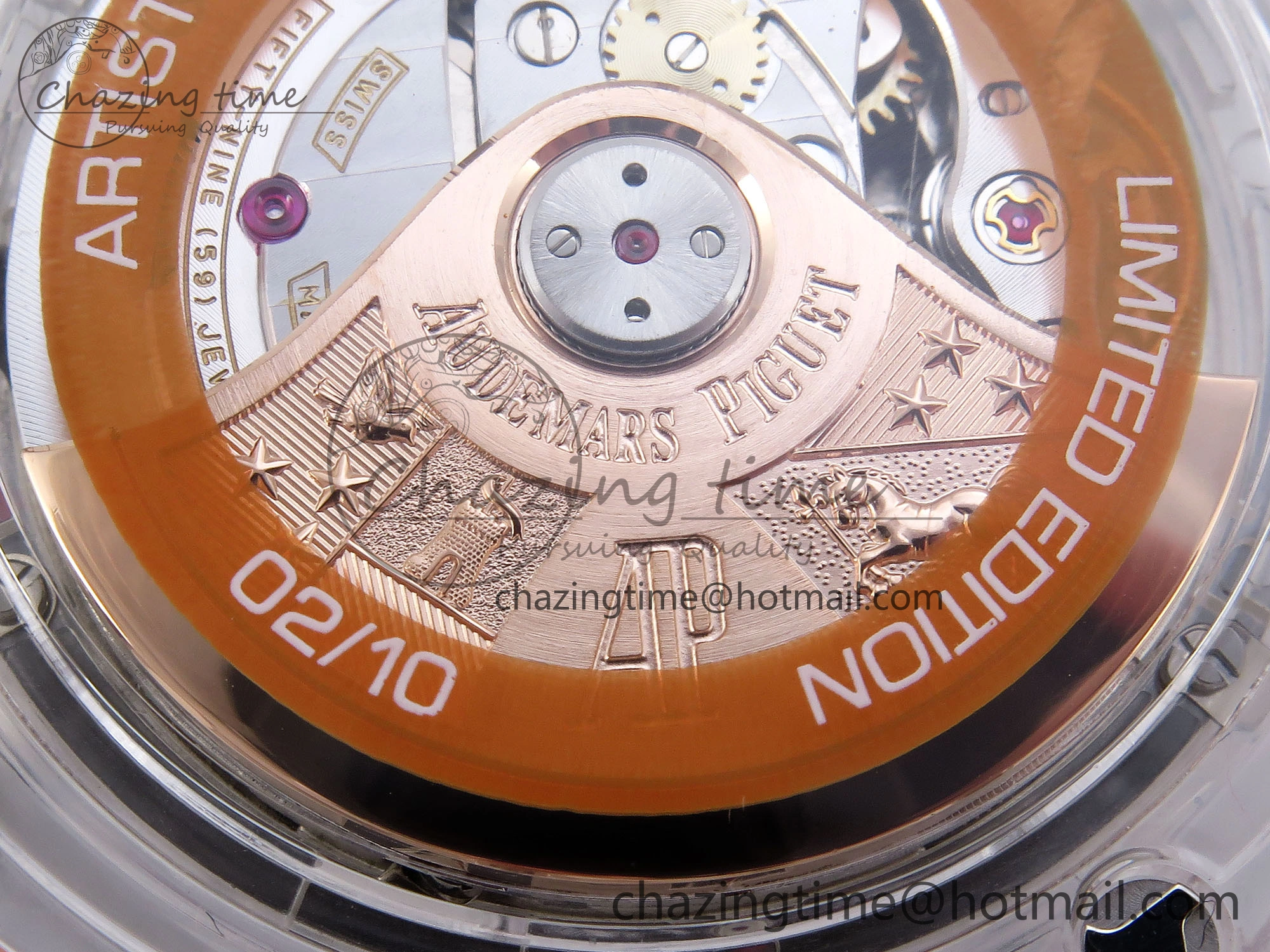 Royal Oak Offshore 44mm Transparent APF Best Edition Red Dial on White Rubber Strap A3126