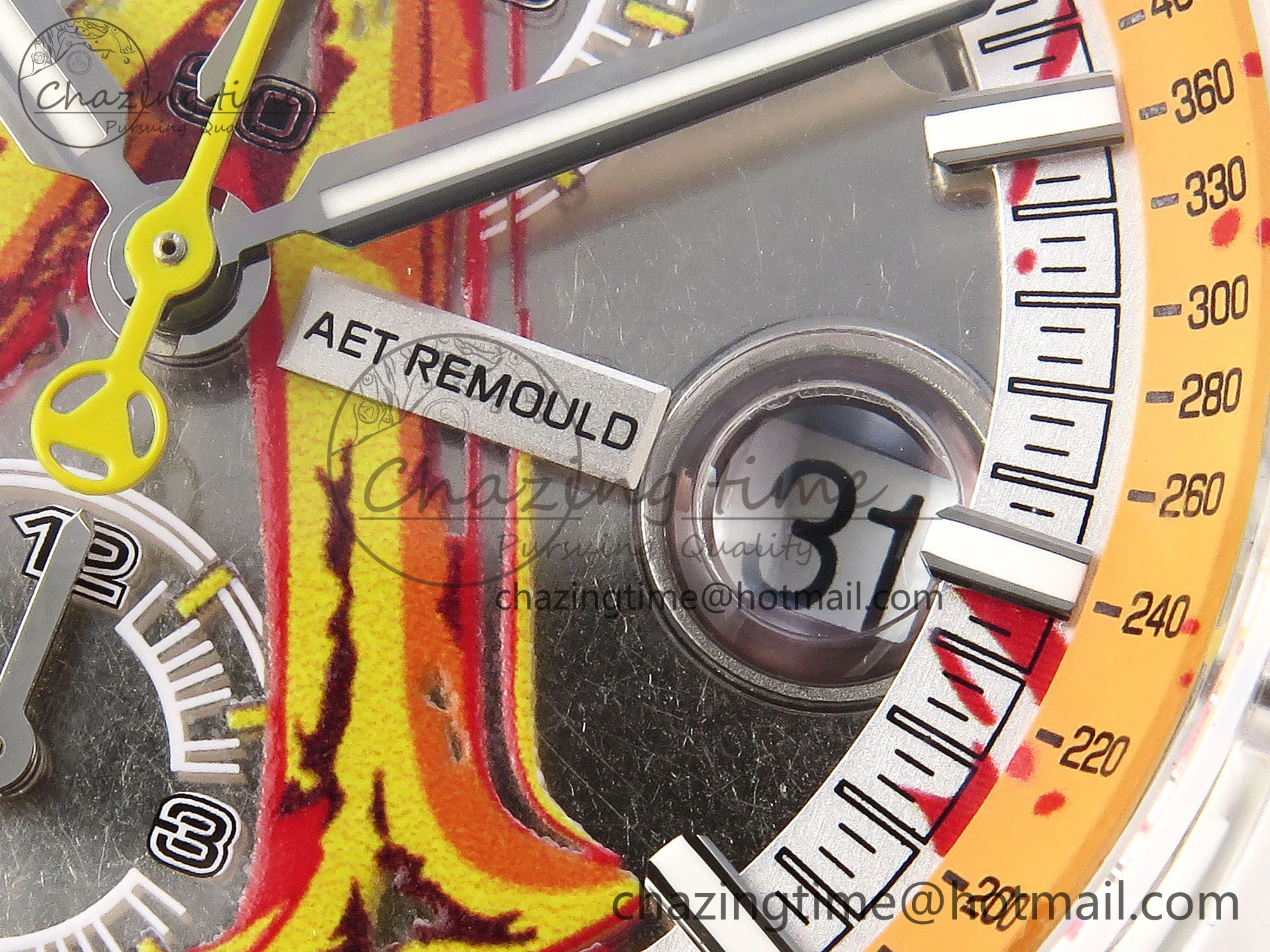 Royal Oak Offshore 44mm Transparent APF Best Edition Yellow Dial on Yellow Rubber Strap A3126