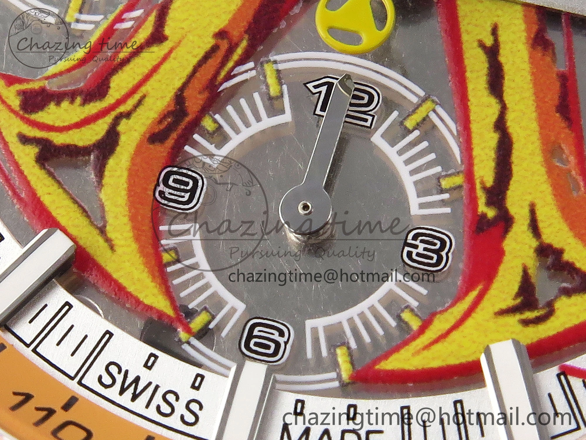 Royal Oak Offshore 44mm Transparent APF Best Edition Yellow Dial on Yellow Rubber Strap A3126