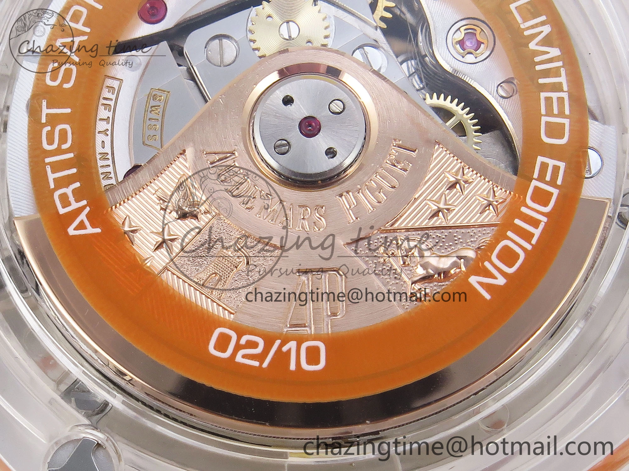 Royal Oak Offshore 44mm Transparent APF Best Edition Yellow Dial on Yellow Rubber Strap A3126