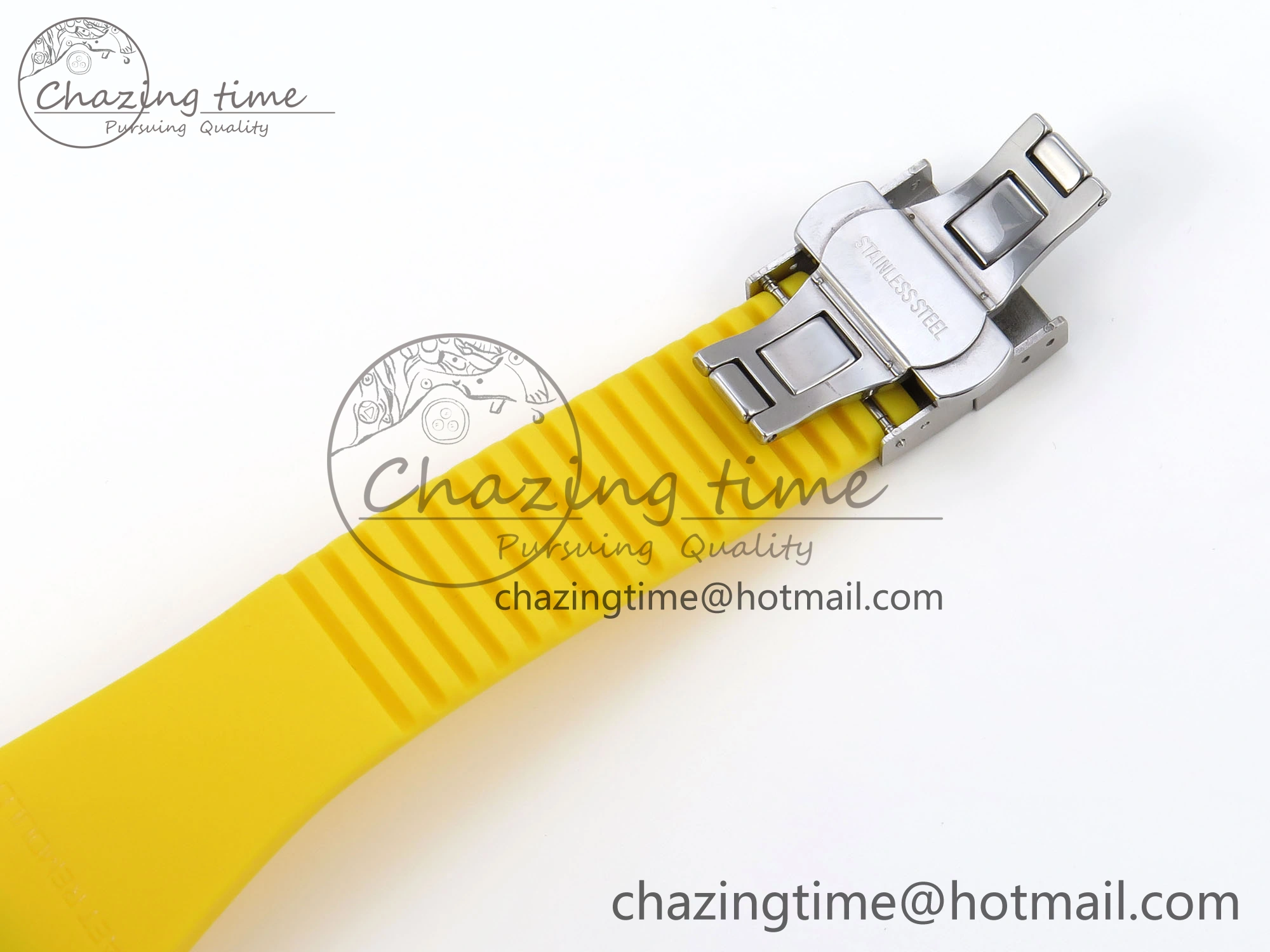 Royal Oak Offshore 44mm Transparent APF Best Edition Yellow Dial on Yellow Rubber Strap A3126