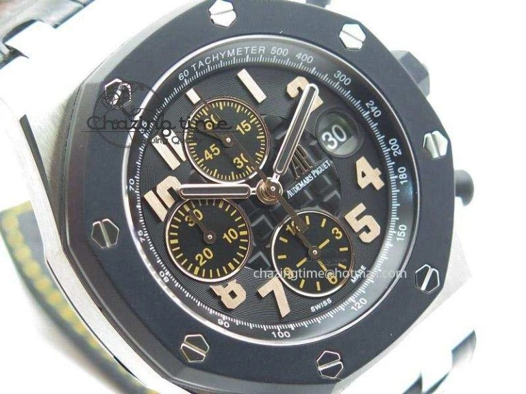 Royal Oak Offshore “57th Street” Rubberclad Bezel JF Best Edition On Leather Strap A7750