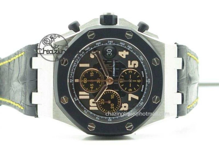 Royal Oak Offshore “57th Street” Rubberclad Bezel JF Best Edition On Leather Strap A7750