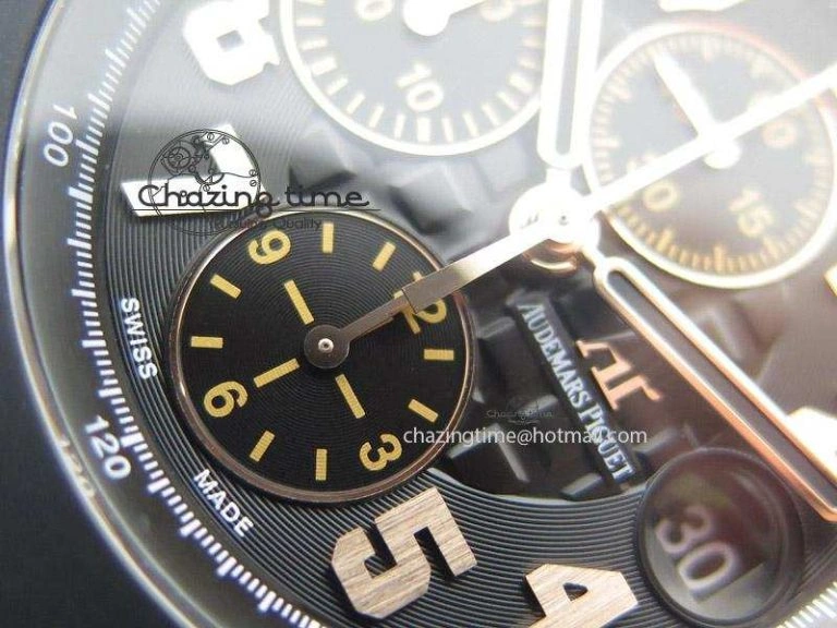Royal Oak Offshore “57th Street” Rubberclad Bezel JF Best Edition On Leather Strap A7750