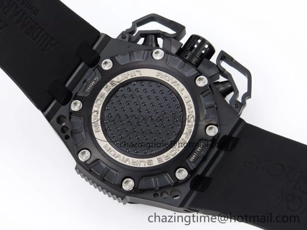 Royal Oak Offshore AP0861A Survivor Ltd Ed DLC CER RU Black IPF A7750