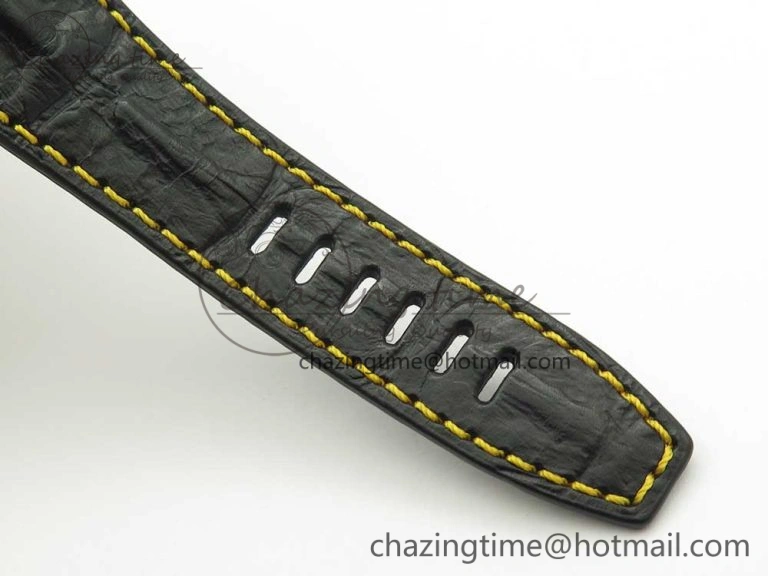 Royal Oak Offshore Bucherer JF Best Edition Two Tone Blue Dial on Black Leather Strap A3126 (Free Rubber Strap)