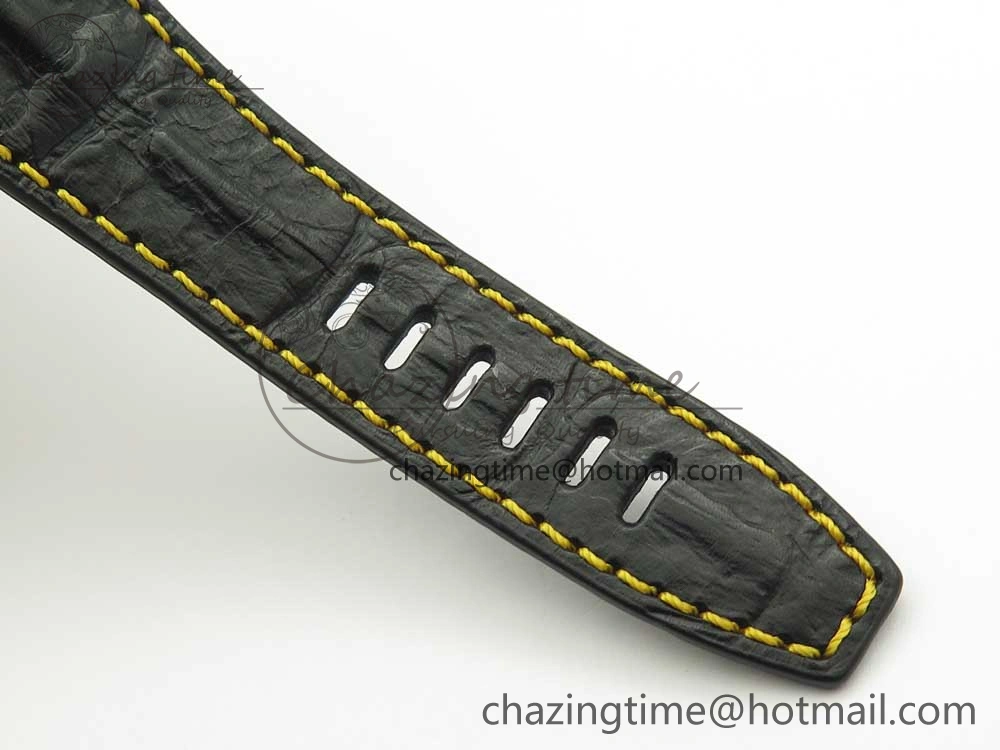 Royal Oak Offshore Bucherer JF Best Edition Two Tone Blue Dial on Black Leather Strap A3126 (Free Rubber Strap)