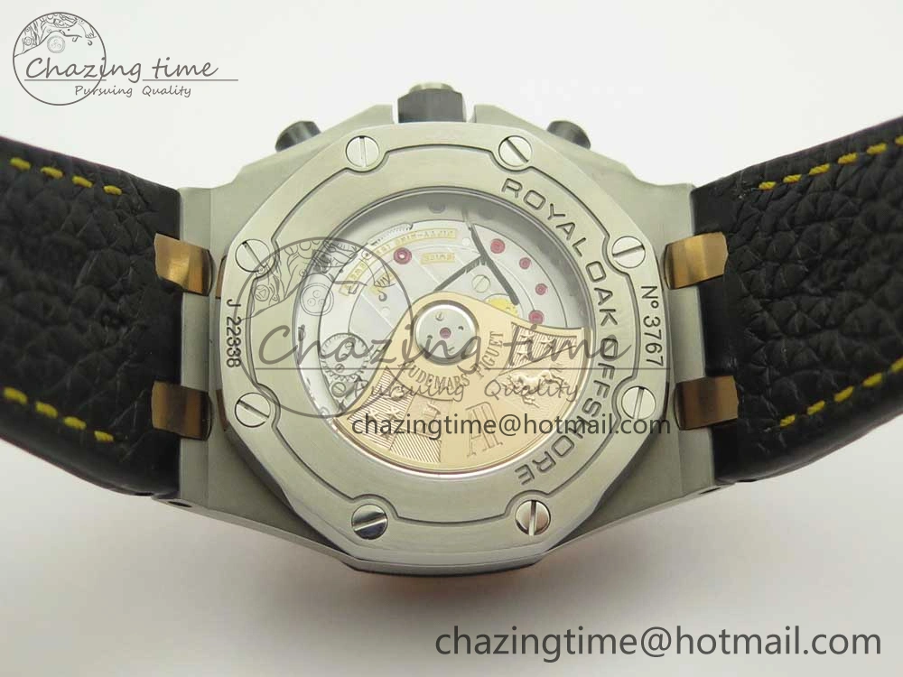 Royal Oak Offshore Bucherer JF Best Edition Two Tone Blue Dial on Black Leather Strap A3126