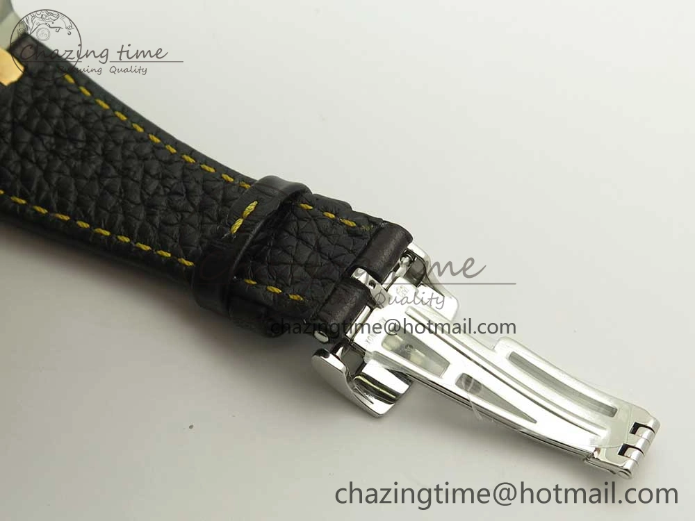Royal Oak Offshore Bucherer JF Best Edition Two Tone Blue Dial on Black Leather Strap A3126