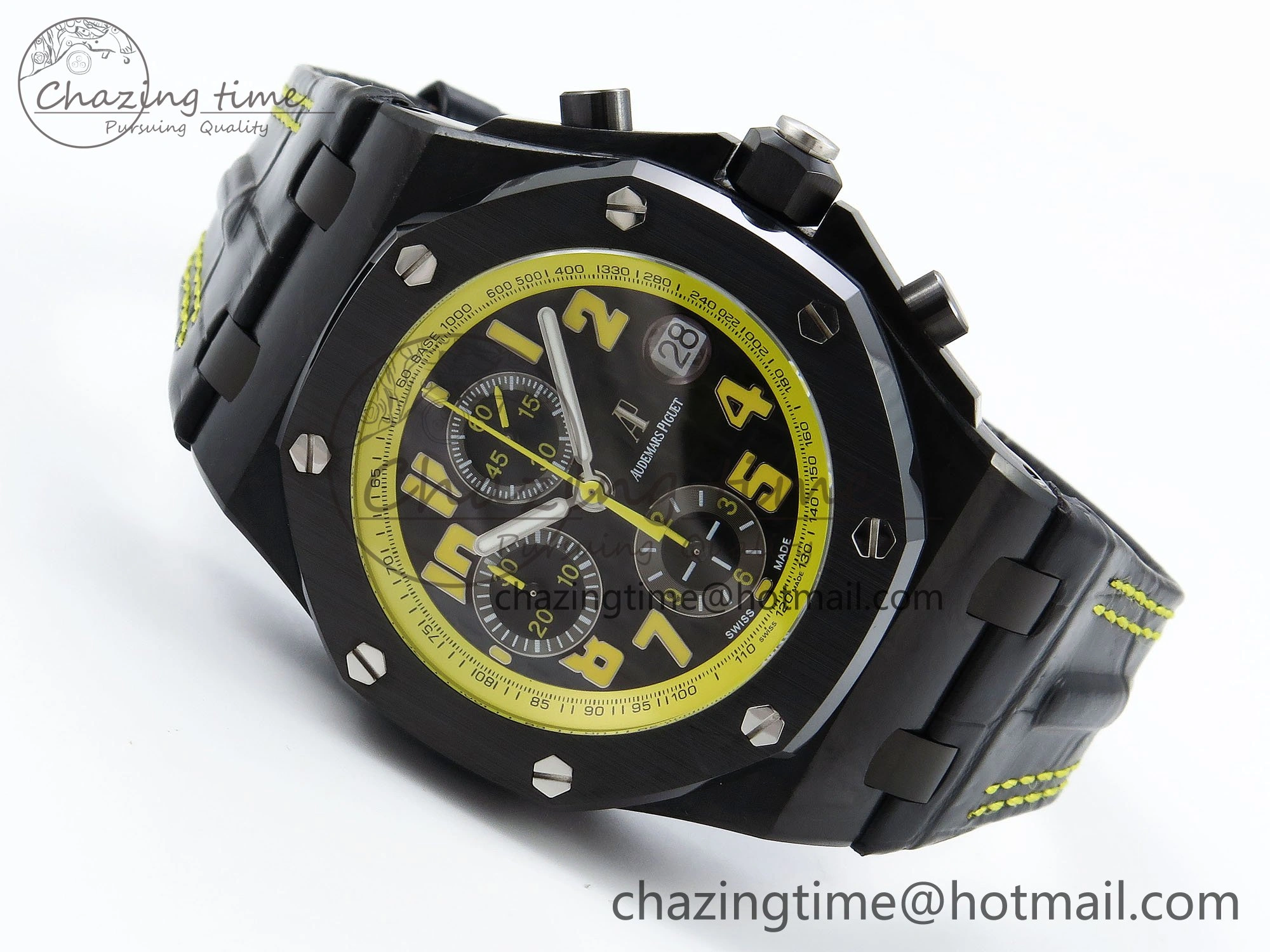 Royal Oak Offshore ‘Bumble Bee’ APF Best Edition on Black Rubber Strap A3126