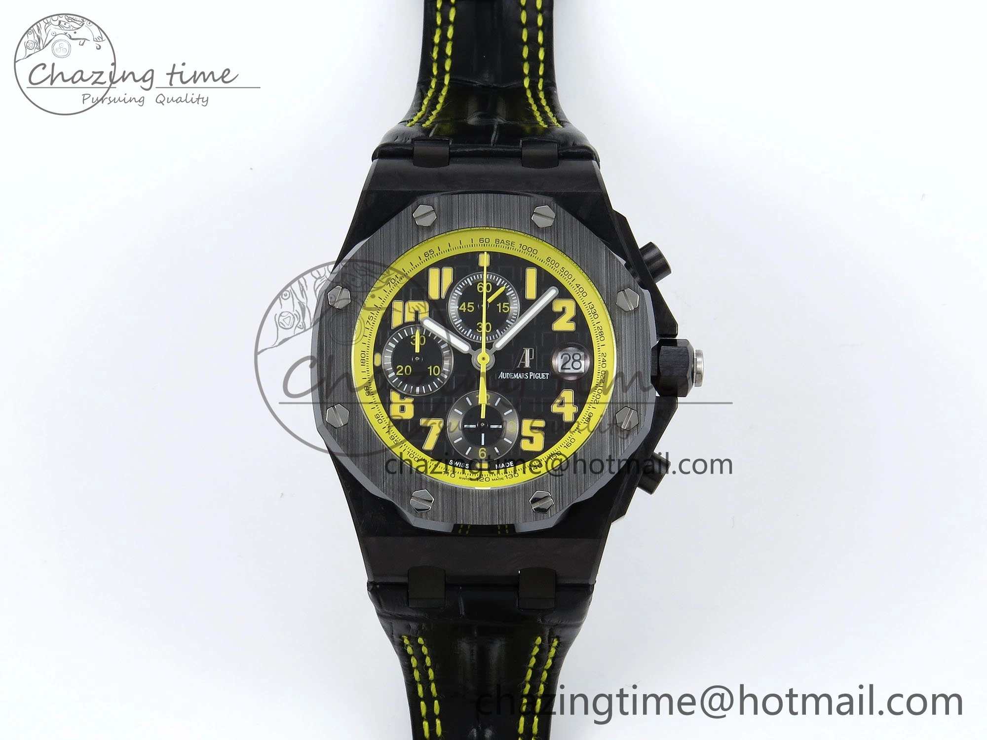 Royal Oak Offshore ‘Bumble Bee’ APF Best Edition on Black Rubber Strap A3126