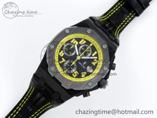 Royal Oak Offshore ‘Bumble Bee’ APF Best Edition on Black Rubber Strap A3126