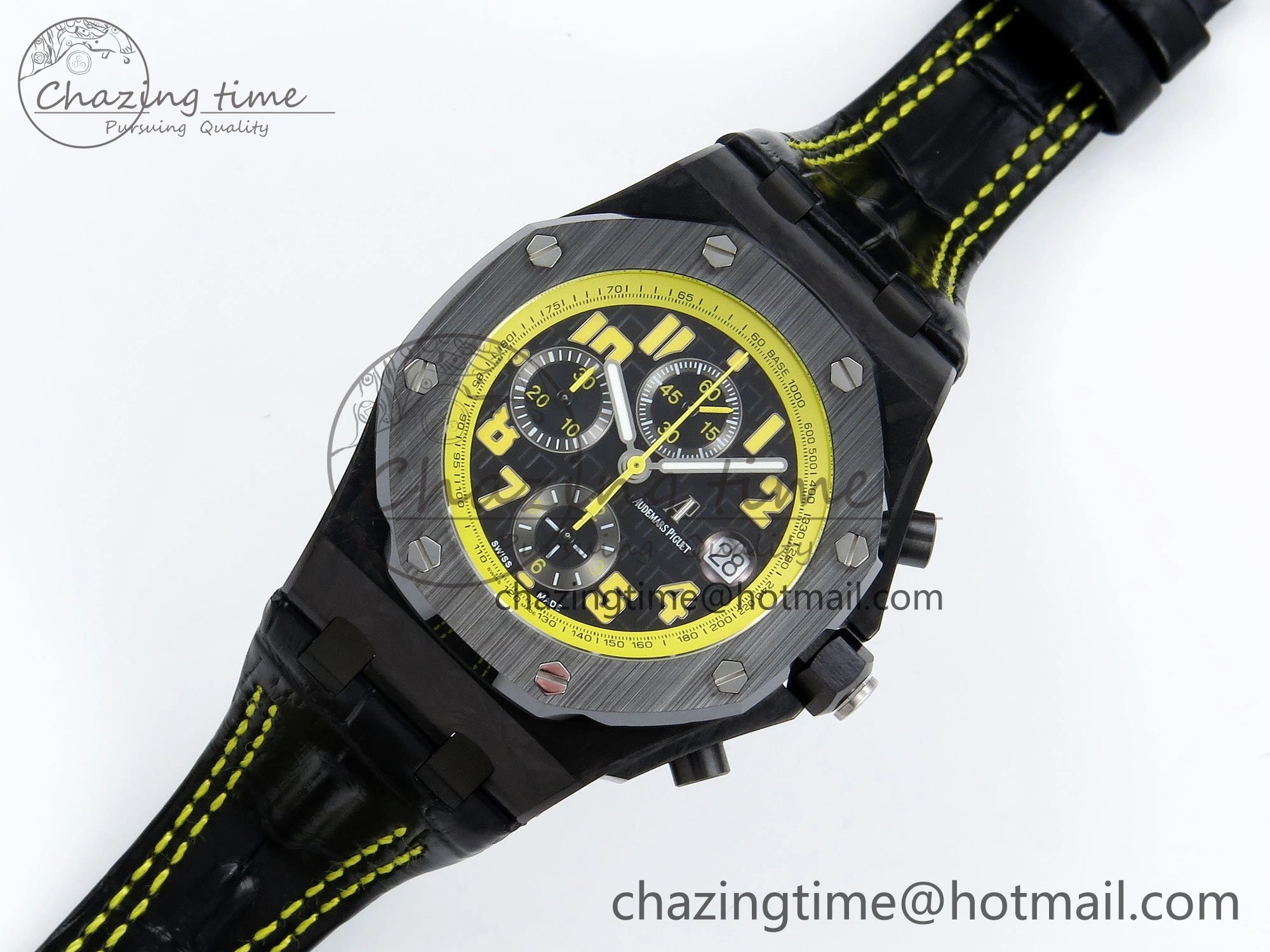 Royal Oak Offshore ‘Bumble Bee’ APF Best Edition on Black Rubber Strap A3126