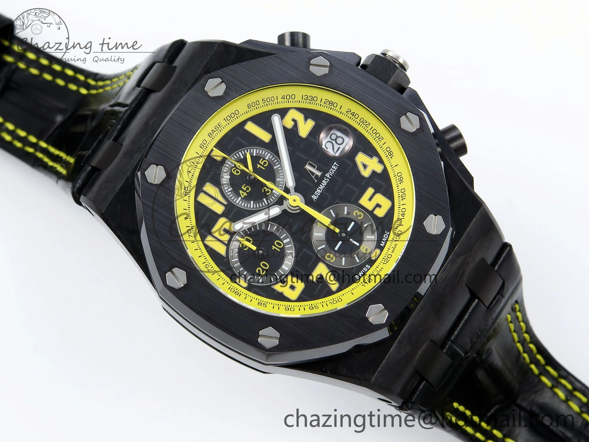 Royal Oak Offshore ‘Bumble Bee’ APF Best Edition on Black Rubber Strap A3126