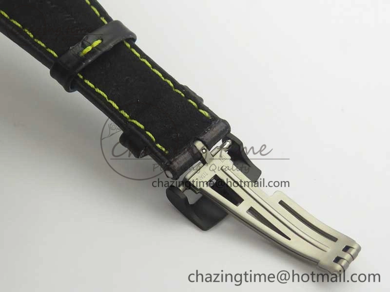 Royal Oak Offshore Bumble Bee Forged Carbon 1:1 JF Best Edition On Leather Strap A7750 V2 w- Cyclops
