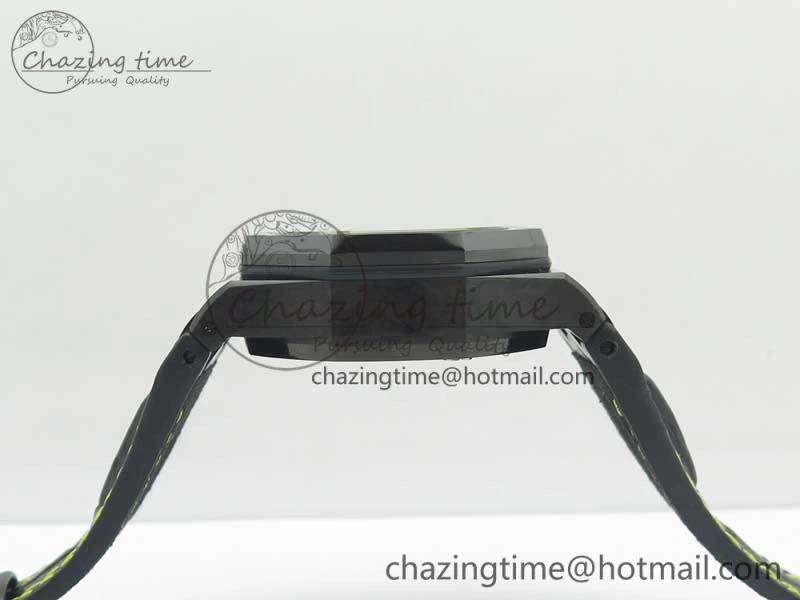 Royal Oak Offshore Bumble Bee Forged Carbon 1:1 JF Best Edition On Leather Strap A7750 V2 w- Cyclops