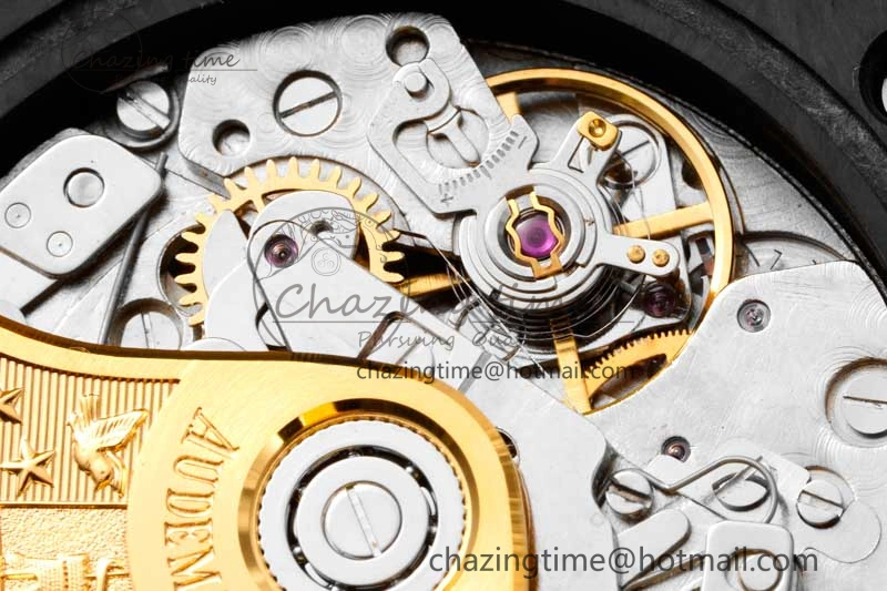 Royal Oak Offshore Bumble Bee Forged Carbon 1:1 JJF Best Edition on Yellow Rubber Strap A7750
