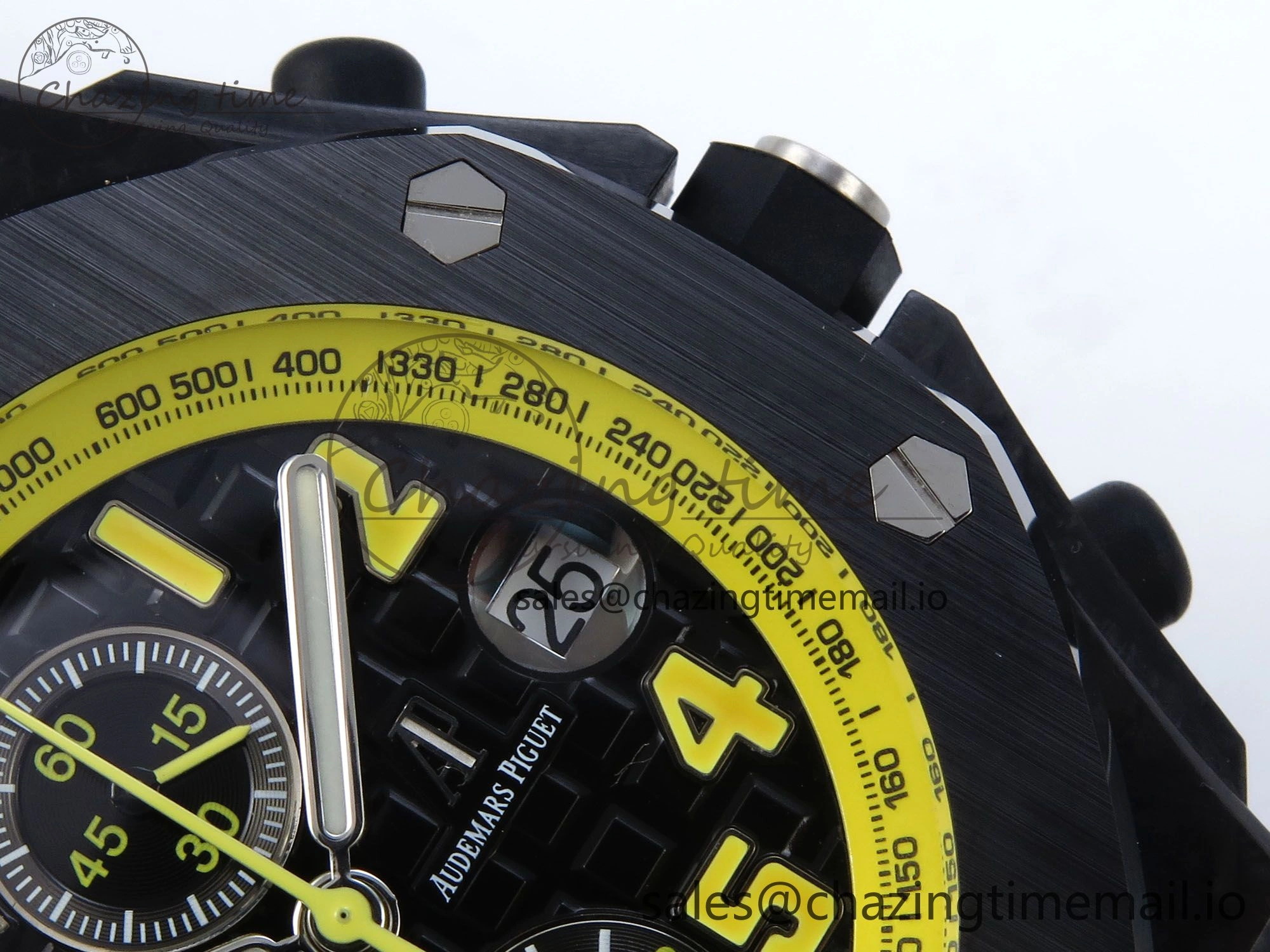Royal Oak Offshore ‘Bumble Bee’ TKF Best Edition on Black Leather Strap A3126