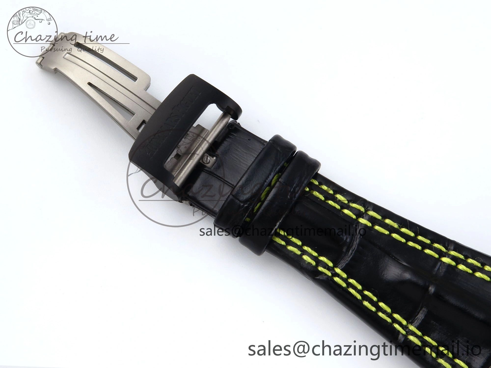 Royal Oak Offshore ‘Bumble Bee’ TKF Best Edition on Black Leather Strap A3126