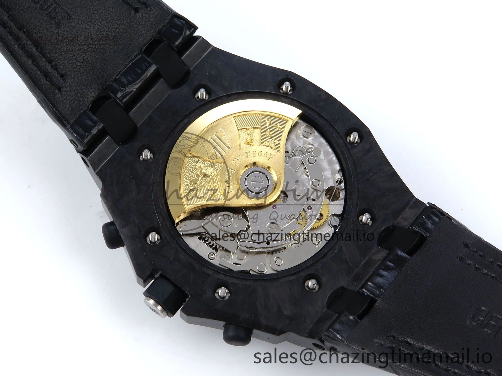 Royal Oak Offshore ‘Bumble Bee’ TKF Best Edition on Black Leather Strap A3126