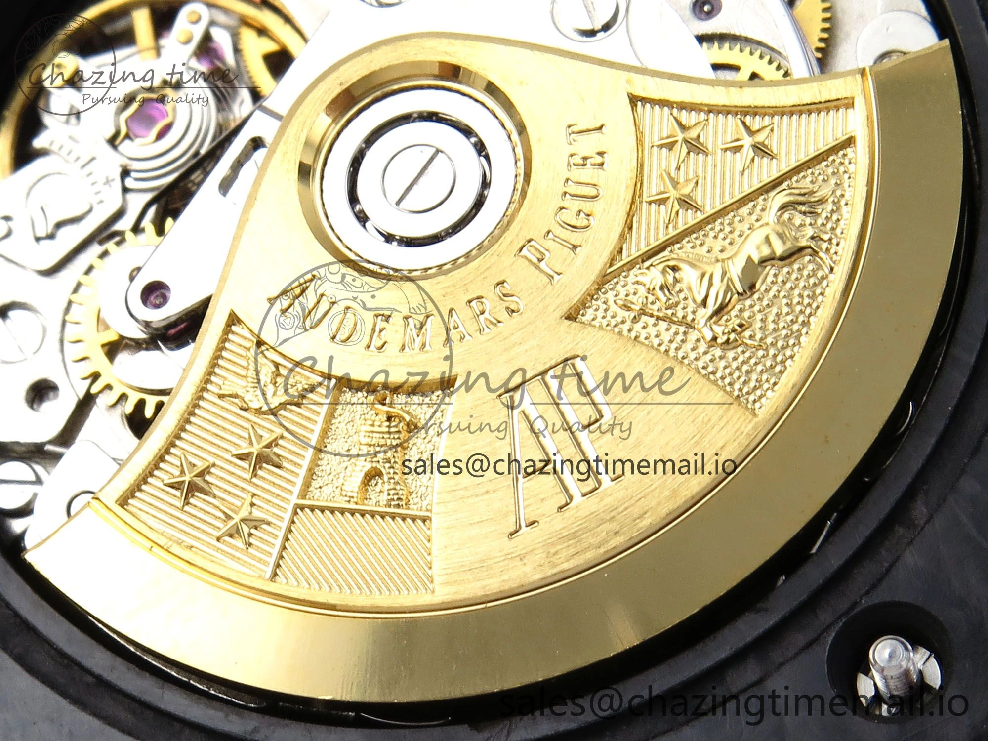 Royal Oak Offshore ‘Bumble Bee’ TKF Best Edition on Black Leather Strap A3126