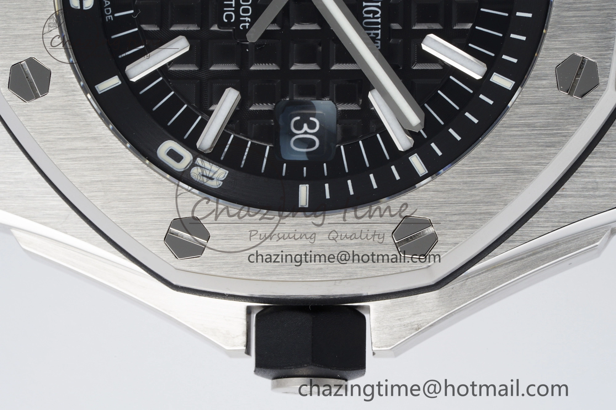Royal Oak Offshore Diver 15703 APSF 1:1 Best Edition Black Dial on Black Rubber Strap A3120 Super Clone
