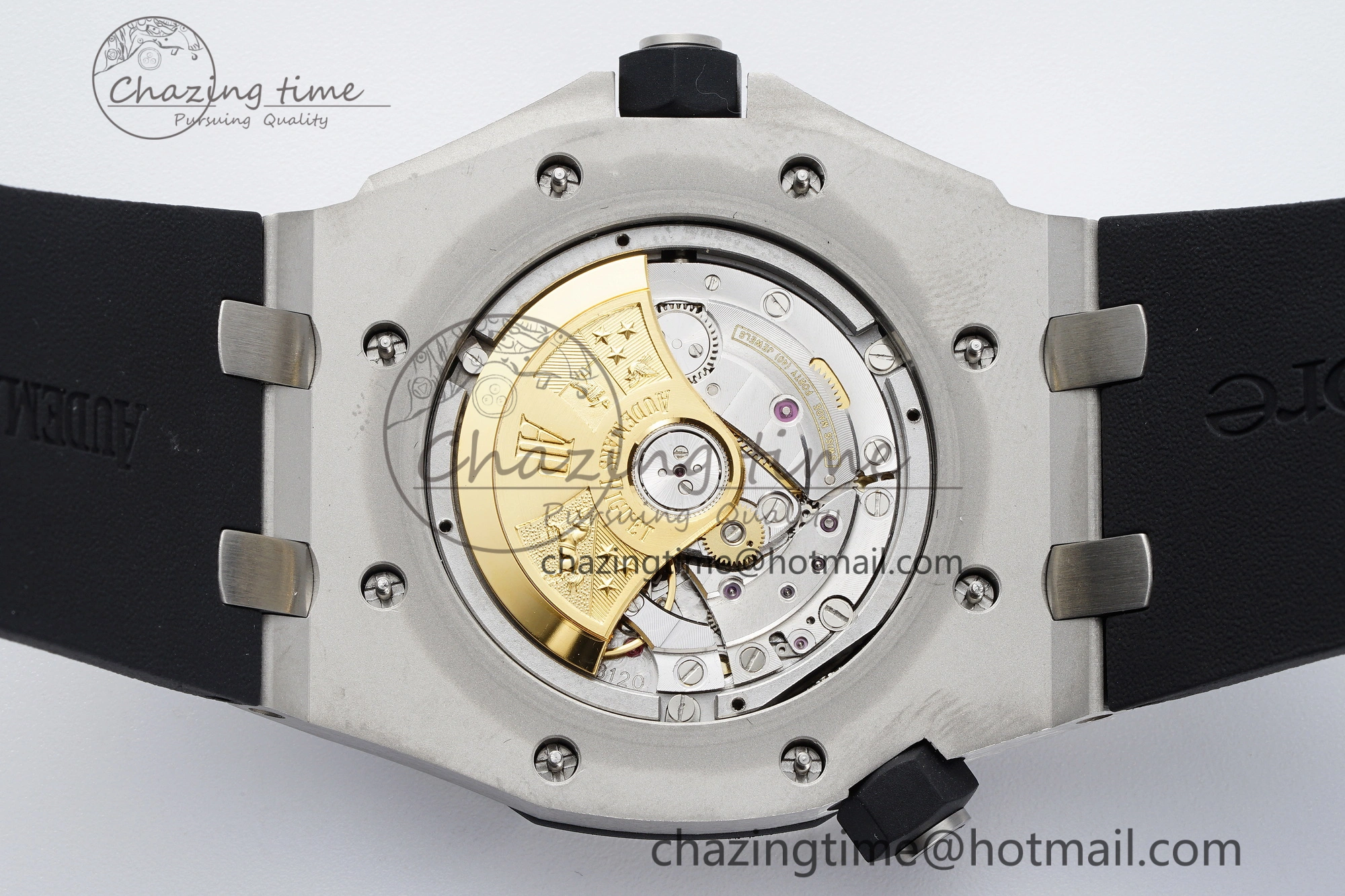 Royal Oak Offshore Diver 15703 APSF 1:1 Best Edition Black Dial on Black Rubber Strap A3120 Super Clone