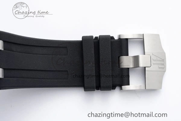 Royal Oak Offshore Diver 15703 APSF 1:1 Best Edition Black Dial on Black Rubber Strap A3120 Super Clone